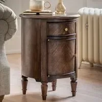 Madisen Side Table with Storage - Coffee