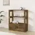 Madison Shelving Unit with 2 Doors - Smoked Oak