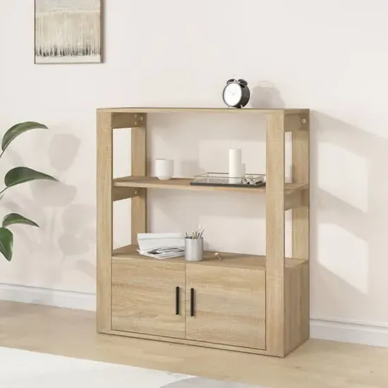 Madison Shelving Unit with 2 Doors - Sonoma Oak
