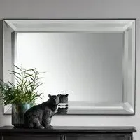 Madonna Rectangular Wall Mirror - Silver