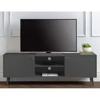 Madra TV Stand with 2 Doors - Grey, MDF