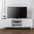 Madra TV Stand with 2 Doors - White, MDF