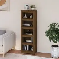 Madrid 5-Tier Bookshelf - Honey Brown, Pine Wood