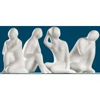Madrid Ceramics Beauties Sculpture - White