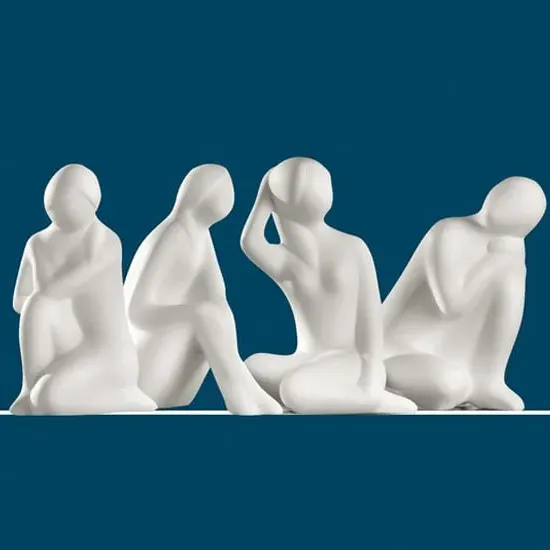 Madrid Ceramics Beauties Sculpture - White image
