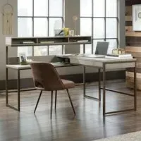 Madrid L-Shaped Laptop Desk - Mystic Oak