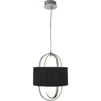 Madrid Pendant Light - Black, Chrome