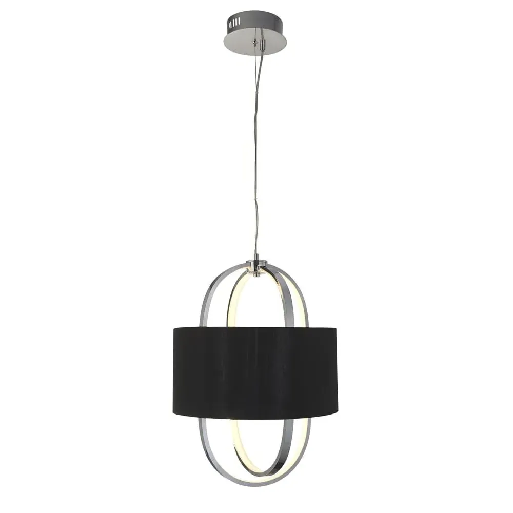 Madrid Pendant Light - Black, Chrome image
