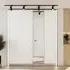 Madrid Wardrobe with 2 Sliding Doors and LED - White