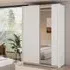 Madrid Wardrobe with 2 Sliding Doors - White