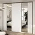 Madrid Wardrobe with 3 Sliding Doors and LED - White