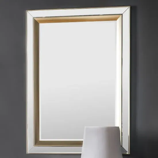 Madrina Rectangular Wall Mirror - Gold