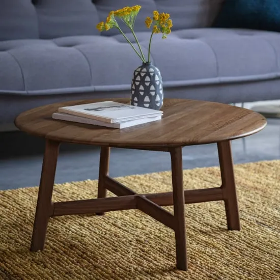 Madrina Round Coffee Table - Walnut