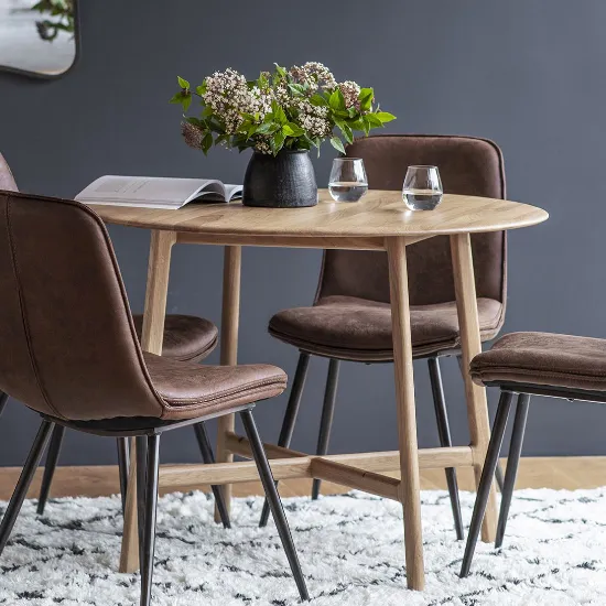 Madrina Round Dining Table - Oak, Solid Oak product