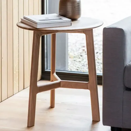 Madrina Round Side Table - Oak image