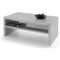 Maelie Rectangular Coffee Table with Storage - Grey, MDF