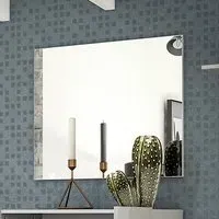 Maestro Rectangular Wall Mirror - Grey, MDF