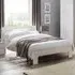 Magaly Double Bed Frame - White High Gloss