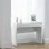 Magaly Dressing Table with 2 Drawers - White, High Gloss