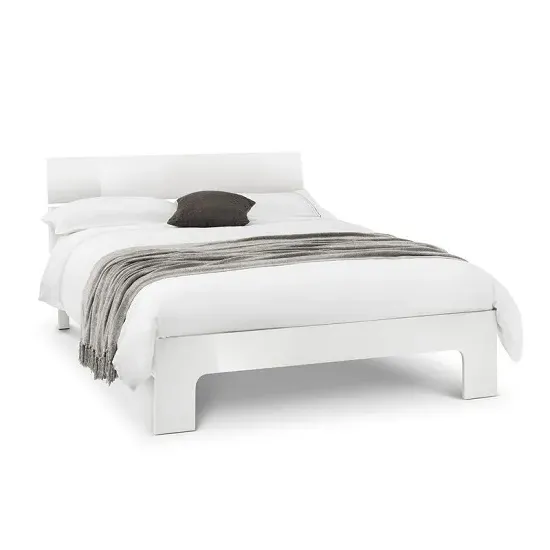 Magaly King Size Bed Frame - White High Gloss product