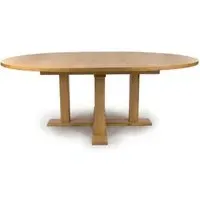 Magna Extending Round Dining Table - Oak