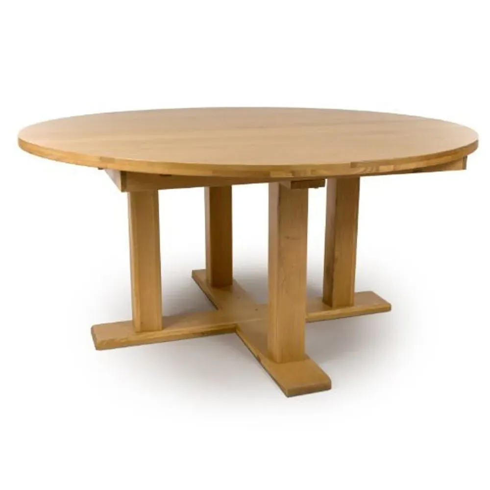 Magna Round Dining Table - Oak
