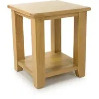 Magna Square End Table - Oak