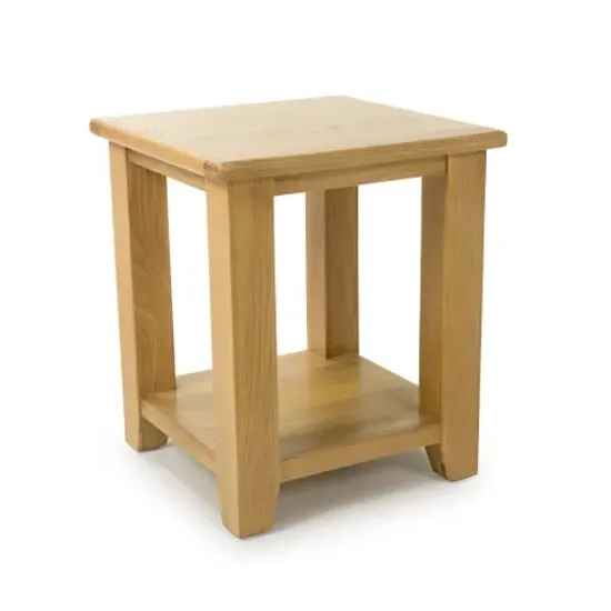 Magna Square End Table - Oak