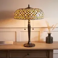 Magna Tiffany Glass Table Lamp - Multicolour