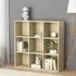Magni 9-Shelf Bookcase - Sonoma Oak, Engineered Wood
