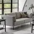 Magnolia 2-Seater Sofa with Black Legs - Natural, Fabric