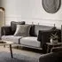 Magnolia 2-Seater Sofa with Black Legs - Truffle, Velvet