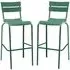 Magnolia Bar Stools In Pair - Light Blue, Aluminium