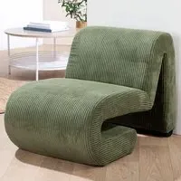 Magnolia Fabric Armchair - Green