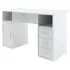 Magnolia Laptop Desk with 3 Drawers - White