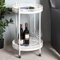 Magnolia Metal Drinks Serving Trolley - White
