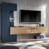 Mahon Entertainment Unit with LED - Flagstaff Oak, Navy
