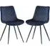 Maija Dining Chairs - Deep Blue, Velvet (Pair)