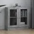 Maili Display Cabinet with 2 Doors - Concrete Effect