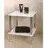 Maine 2 Tier Occasional Table - White, High Gloss