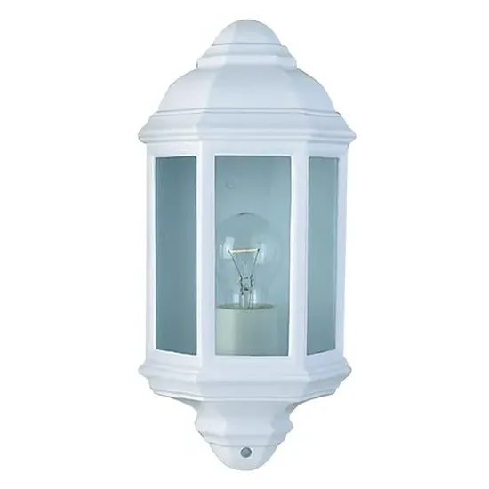 Maine Outdoor Wall Light - White, Aluminium