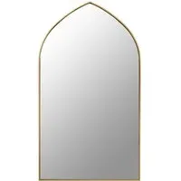 Mainz Arched Wall Mirror - Gold, Metal