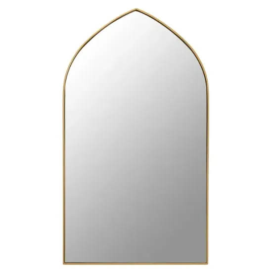 Mainz Arched Wall Mirror - Gold, Metal image