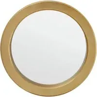 Mainz Round Wall Mirror - Gold, Metal