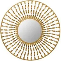 Mainz Wall Mirror with Curved Wires - Gold