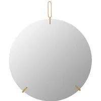 Mainz Wall Mirror with Hanging Loop - Gold