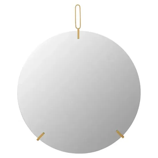 Mainz Wall Mirror with Hanging Loop - Gold