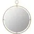 Mainz Wall Mirror with Ring - Gold, Metal