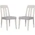 Mainz Wooden Dining Chairs with Fabric Seat - Taupe