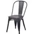 Maire Retro Metal Side Chair - Black